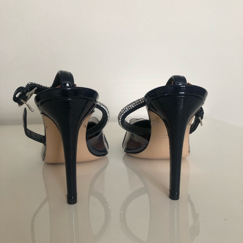 Self-portrait Mika crystal embellished sparkle glitter pointy toe heels - Picture 5 of 12